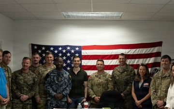 Under Secretary Jeremy Lewin visits JTF-Bravo at Norman Manley International Airport