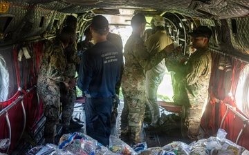 22nd MEU(SOC) | Joint Task Force – Bravo Delivers Food and Water