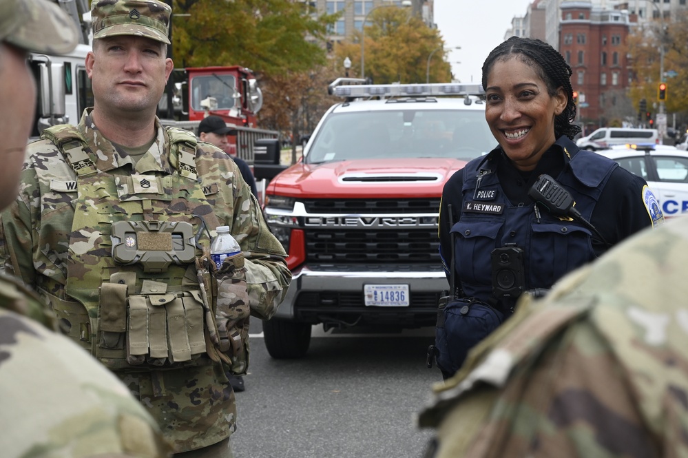 U.S. Soldiers support National Veterans Day Parade