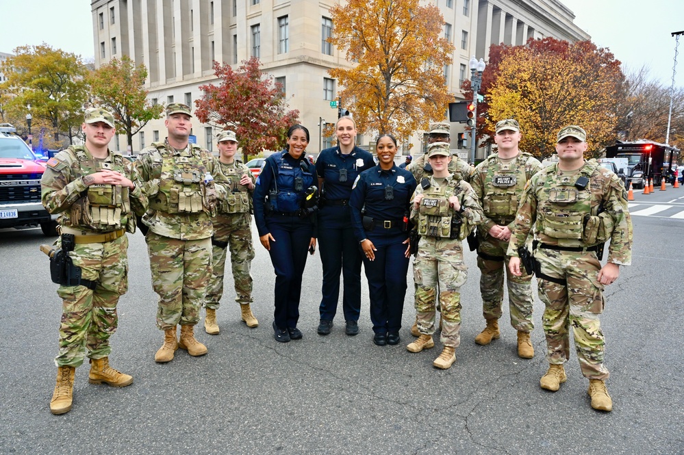 U.S. Soldiers support National Veterans Day Parade