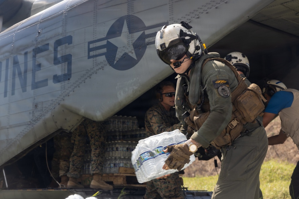 22nd MEU(SOC) | JTF-B Delivers Food and Water