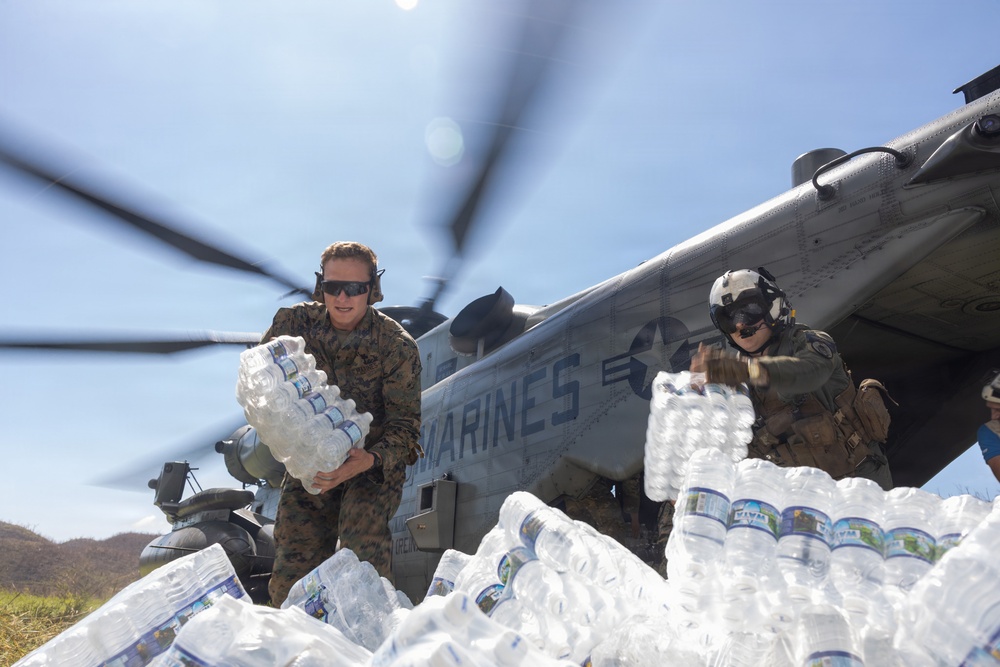 22nd MEU(SOC) | JTF-B Delivers Food and Water
