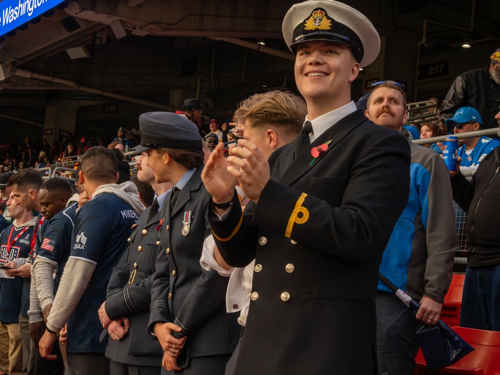 UK personnel attend Salute to Service observations