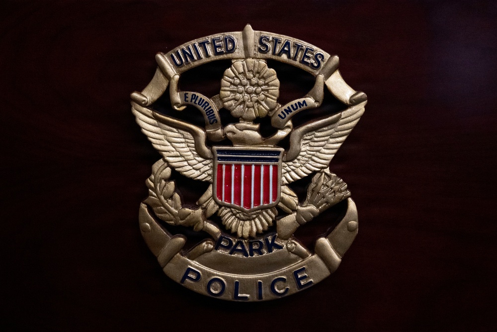 Sec War Visits U.S. Park Police H.Q.