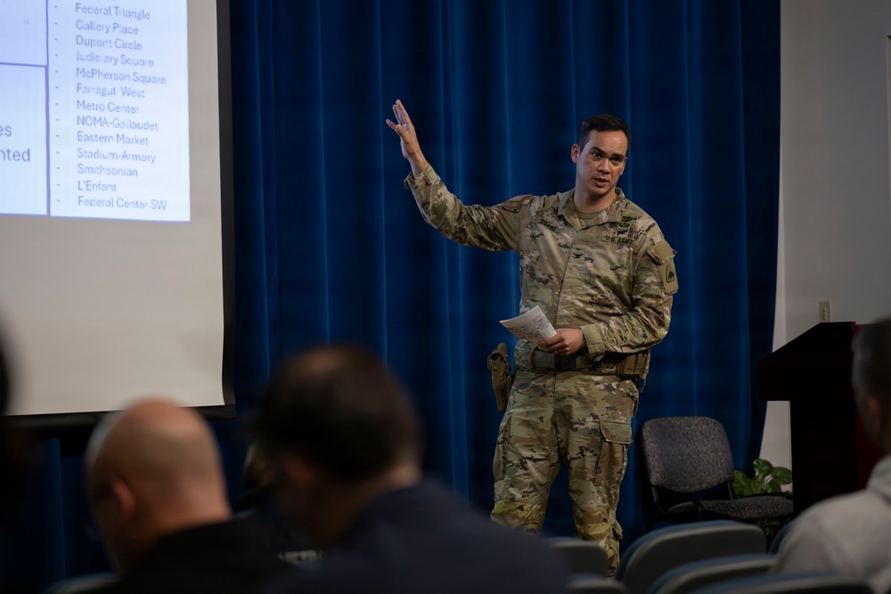 Sec War Visits U.S. Park Police H.Q.