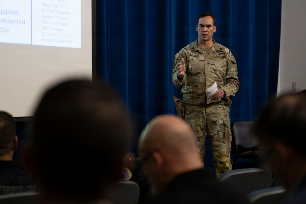 Sec War Visits U.S. Park Police H.Q.