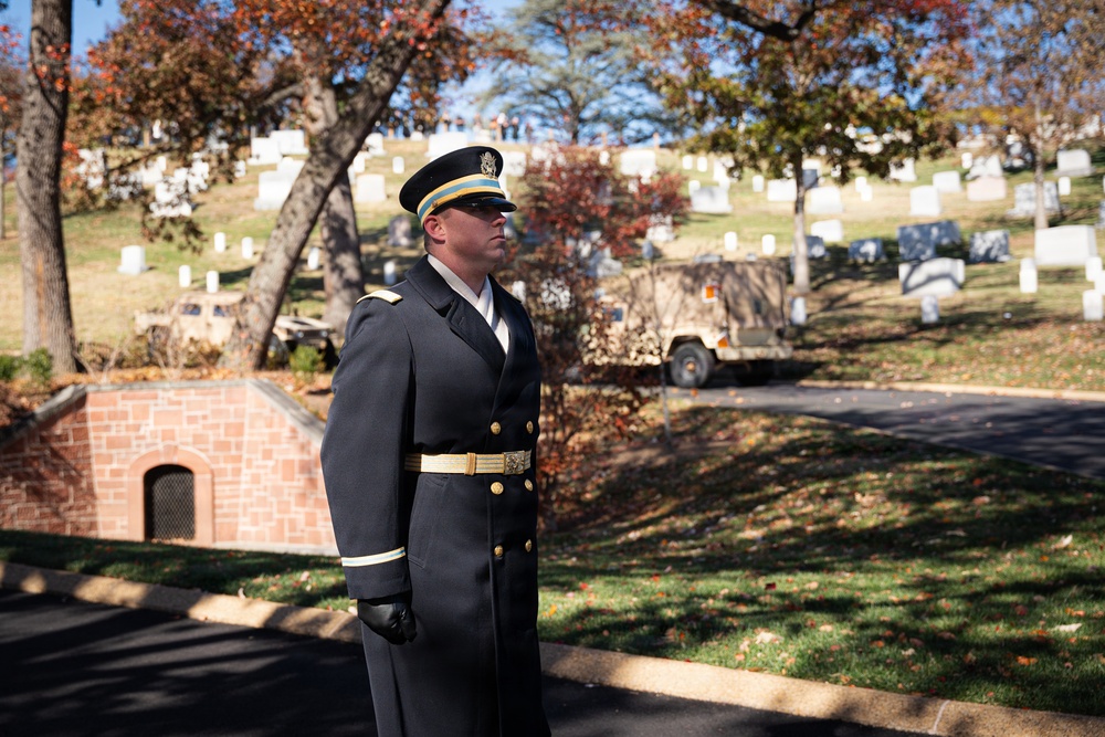 The Presidential Salute Battery participate in National Veterans Day Observance
