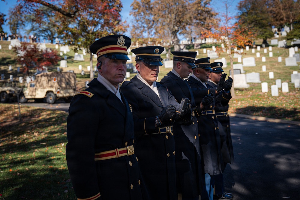 The Presidential Salute Battery participate in National Veterans Day Observance