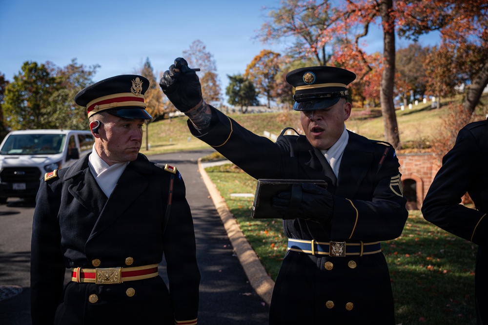 The Presidential Salute Battery participate in National Veterans Day Observance