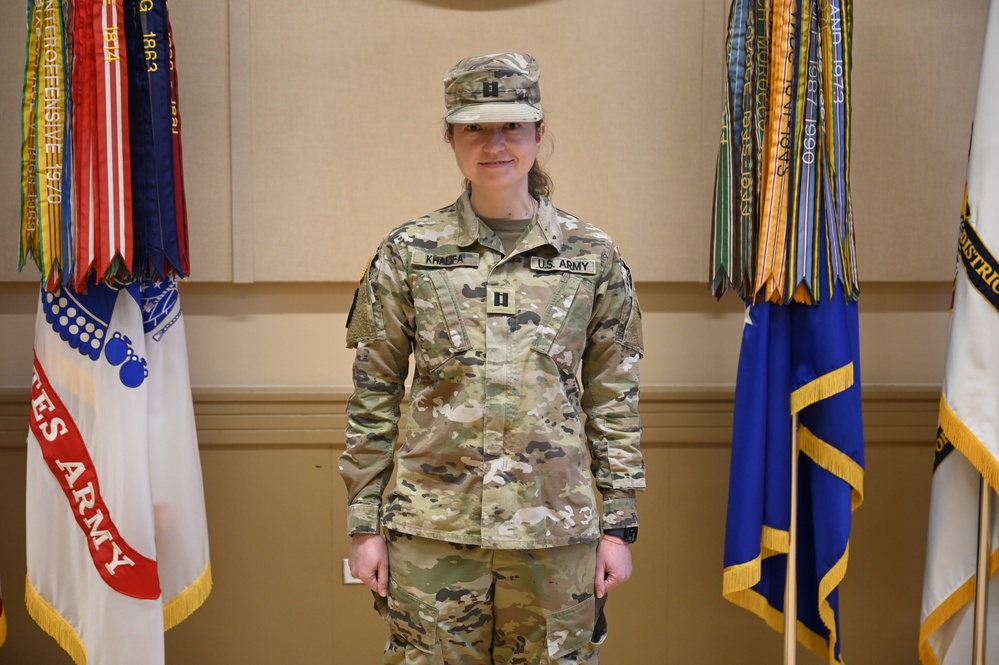 U.S. Army Capt. Natalia B. Khalifa Promotion Ceremony