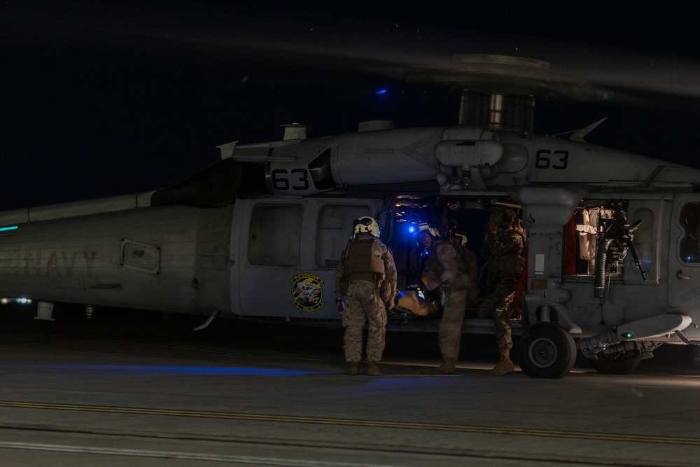 11th MEU Marines and Sailors conduct nighttime raid during RUT