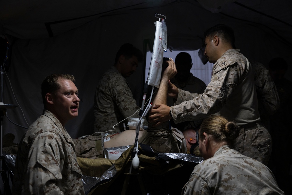 11th MEU Marines and Sailors conduct nighttime raid during RUT