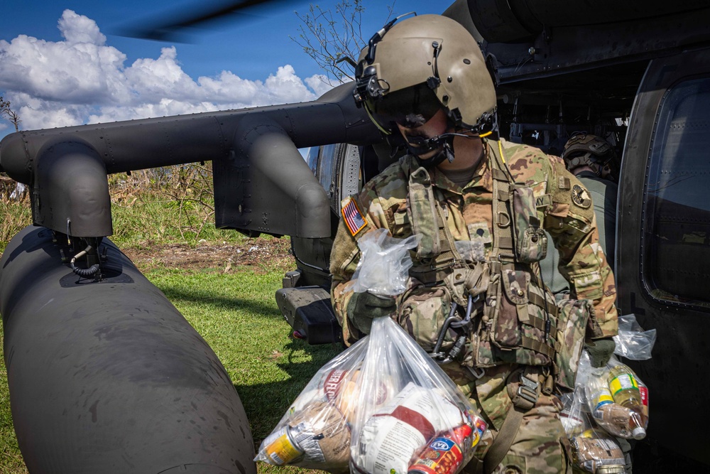 22nd MEU(SOC) | Joint Task Force – Bravo Delivers Food and Water