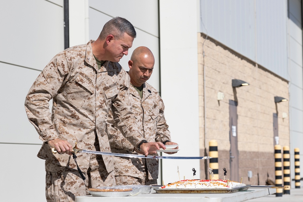 11th MEU Marines celebrate 250th Marine Corps birthday during RUT