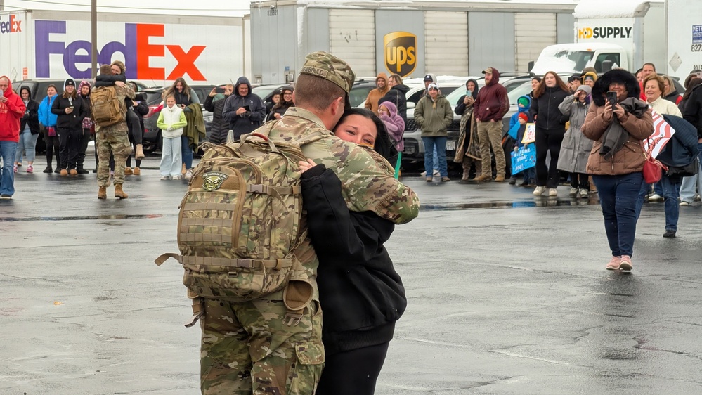Buffalo-based National Guard Soldiers return home from Horn of Africa deployment on Veterans Day