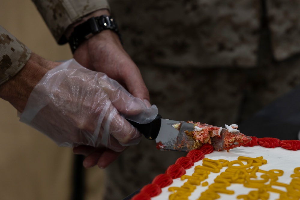 11th MEU Marines celebrate 250th Marine Corps birthday during RUT