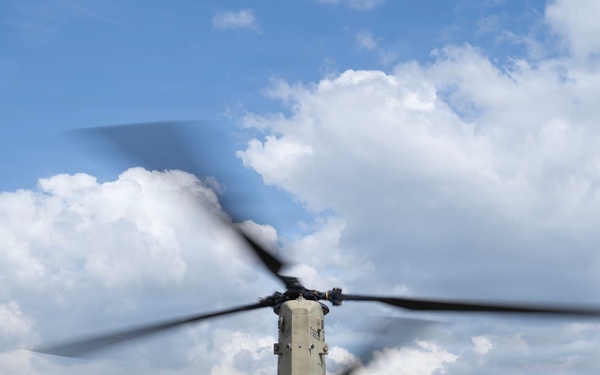 Joint Task Force-Bravo Load Shelter Supplies into CH-47 Chinook