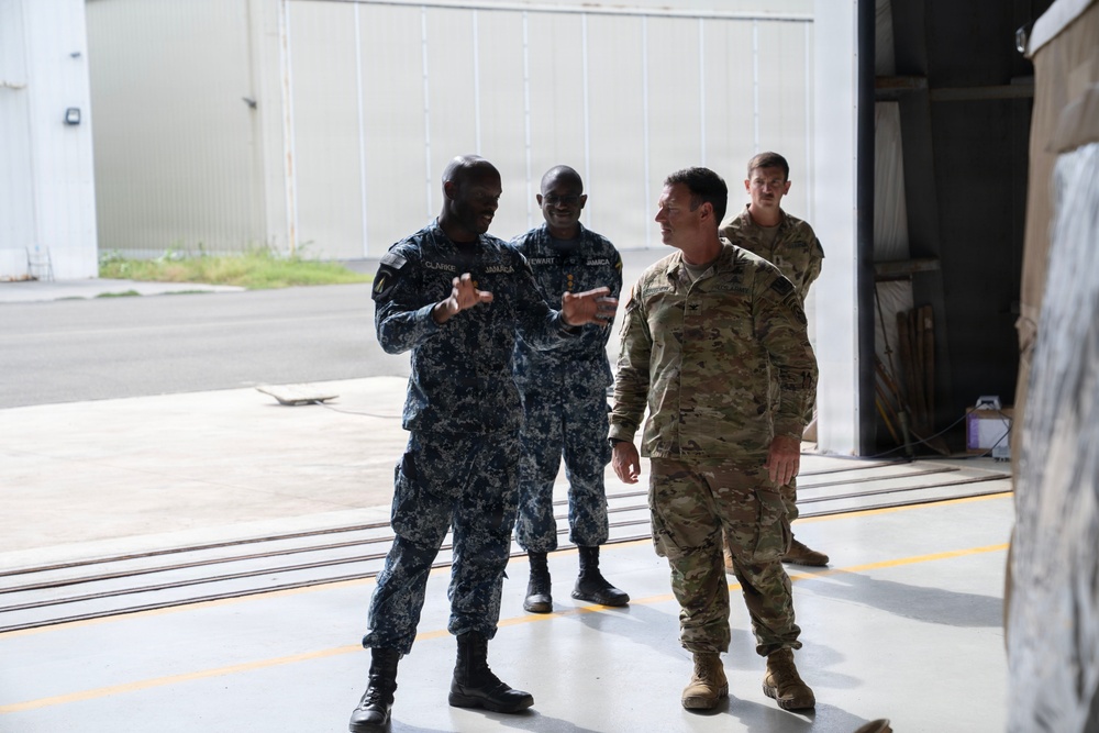 JDF Brig. Gen, Elon Clarke visits JTF-Bravo