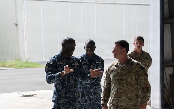 JDF Brig. Gen, Elon Clarke visits JTF-Bravo