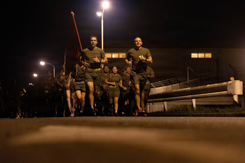 MACS-4 celebrates 250th Marine Corps Birthday with motivational run