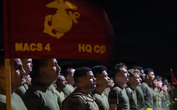 MACS-4 celebrates 250th Marine Corps Birthday with motivational run