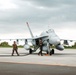 U.S. Marines conduct flight operations at Kunsan Air Base