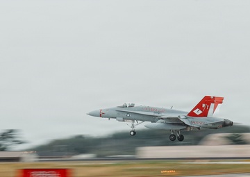 U.S. Marines conduct flight operations at Kunsan Air Base