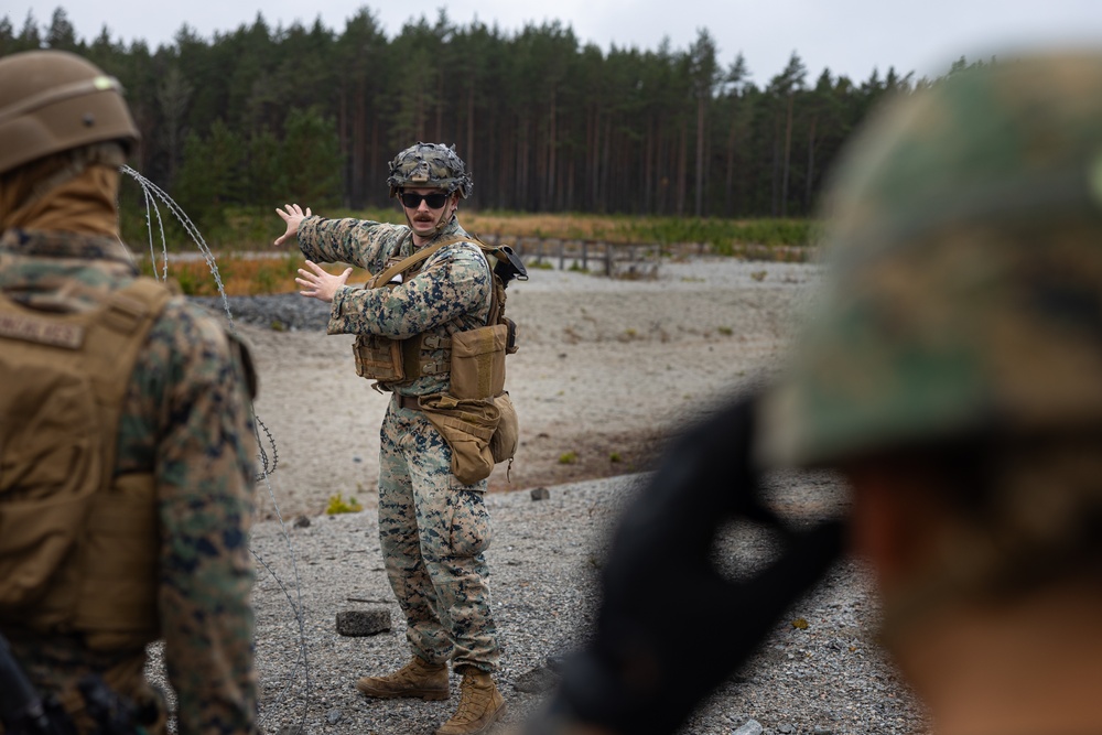 U.S. Marines deployed to the Baltic Sea hone demolition capabilities