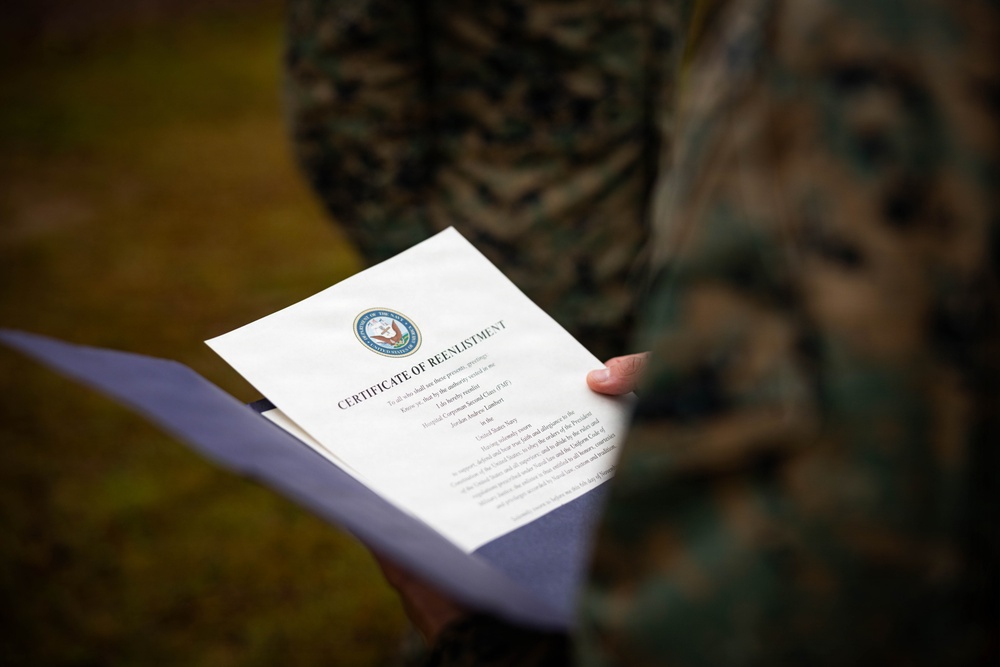 Florida native, U.S. Sailor reenlists during European deployment