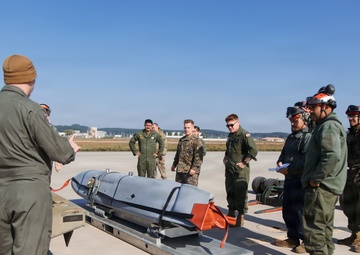 U.S. Marines conduct flight operations at Kunsan Air Base