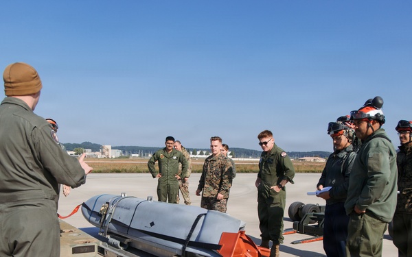 U.S. Marines conduct flight operations at Kunsan Air Base