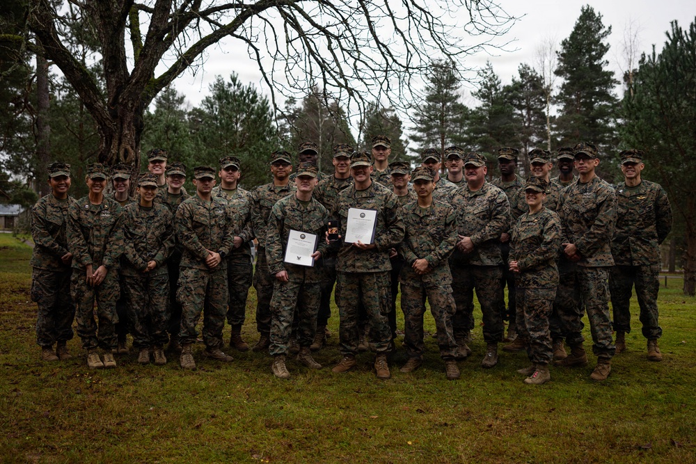 CLB-6 Sailors host a reenlistment and promotion ceremony