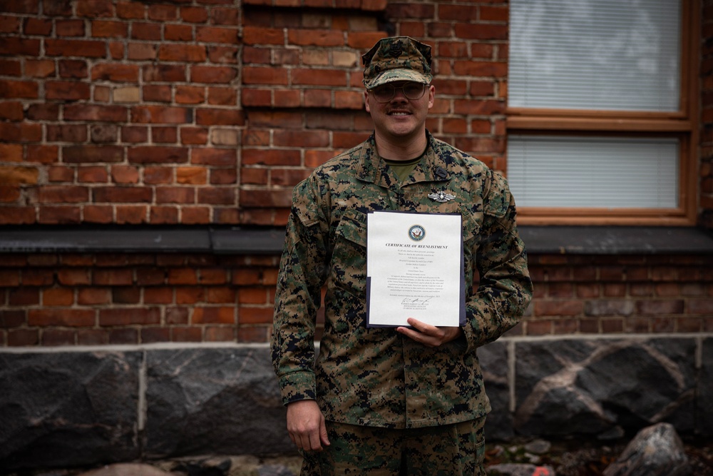 Florida native, U.S. Sailor reenlists during European deployment