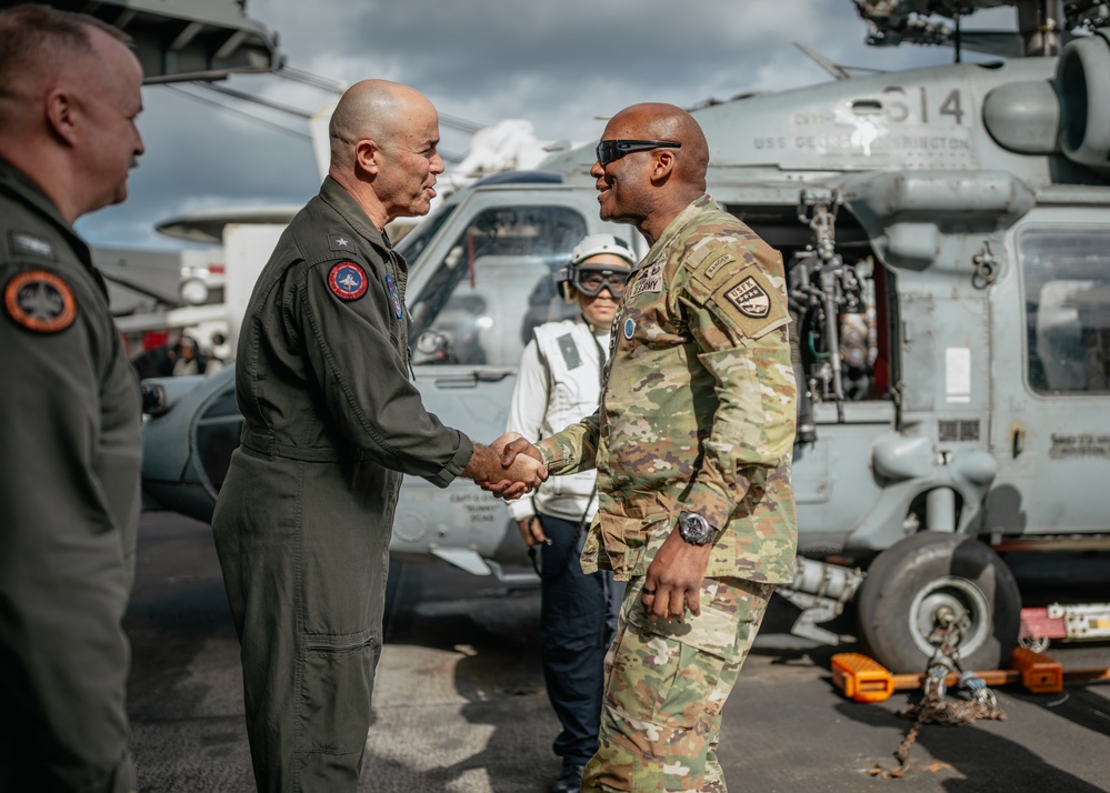 George Washington Carrier Strike Group Conducts Carrier Strike Group Exercise with ROK Navy/George Washington Hosts U.S. Forces Korea
