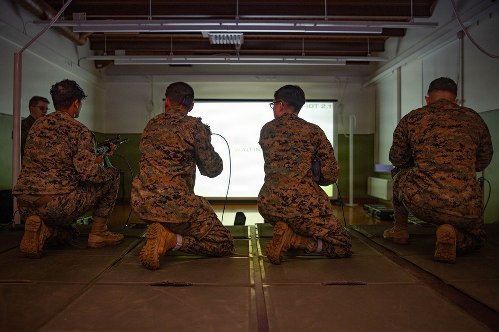 Finnish Sailors, U.S. Marines sharpen small arms weapons skills
