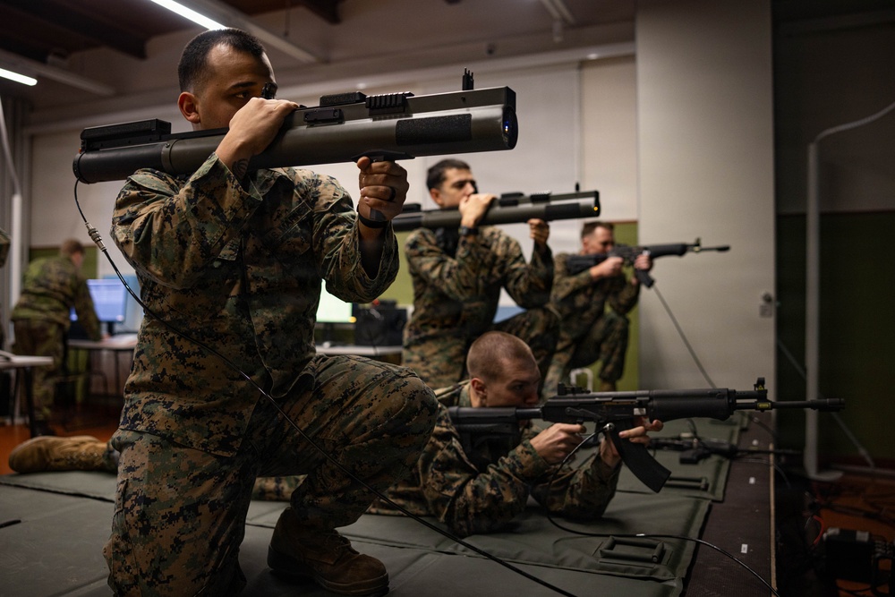 Finnish Sailors, U.S. Marines sharpen small arms weapons skills