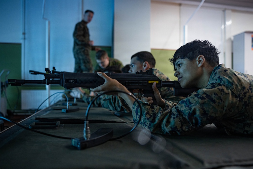 Finnish Sailors, U.S. Marines sharpen small arms weapons skills