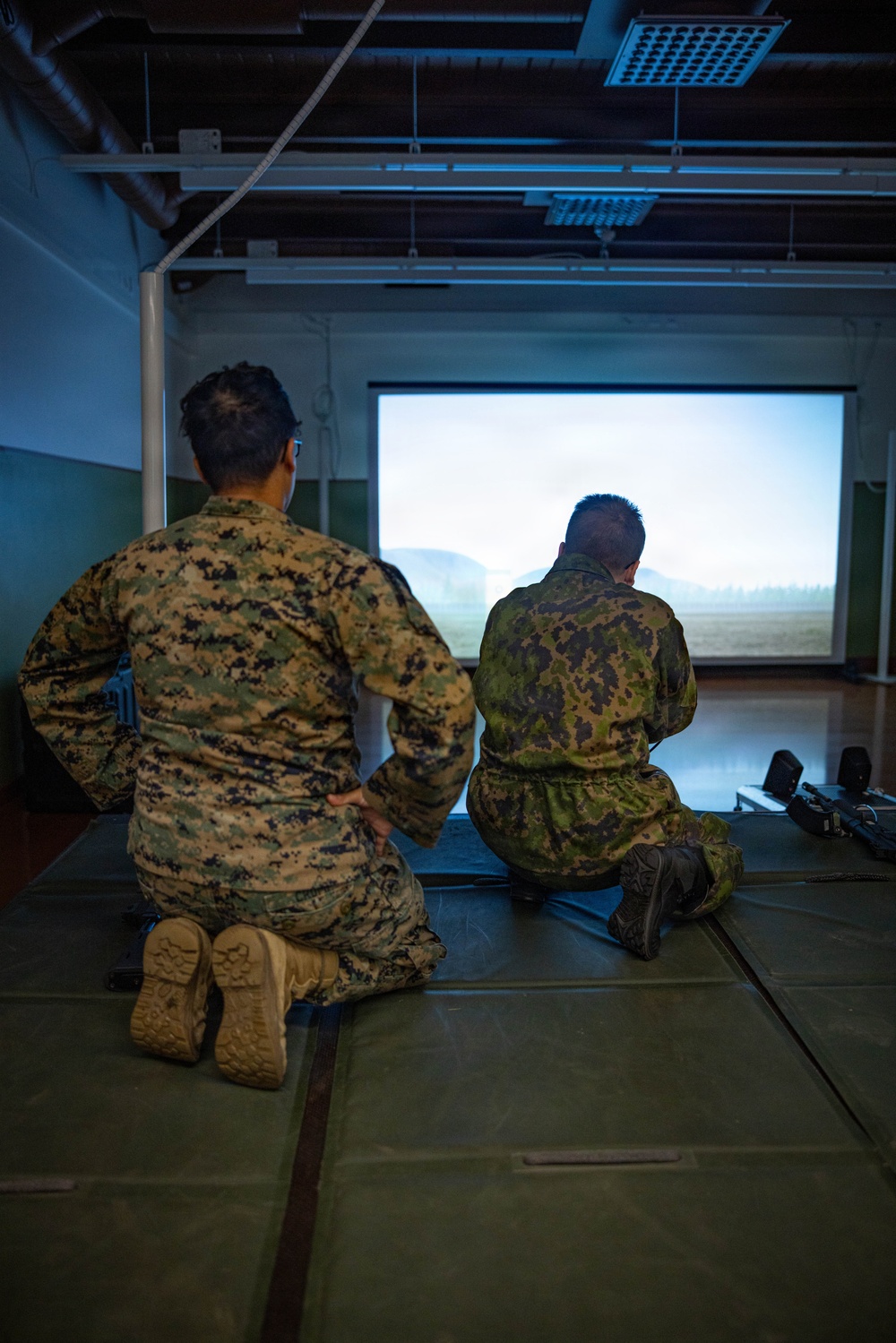 Finnish Sailors, U.S. Marines sharpen small arms weapons skills