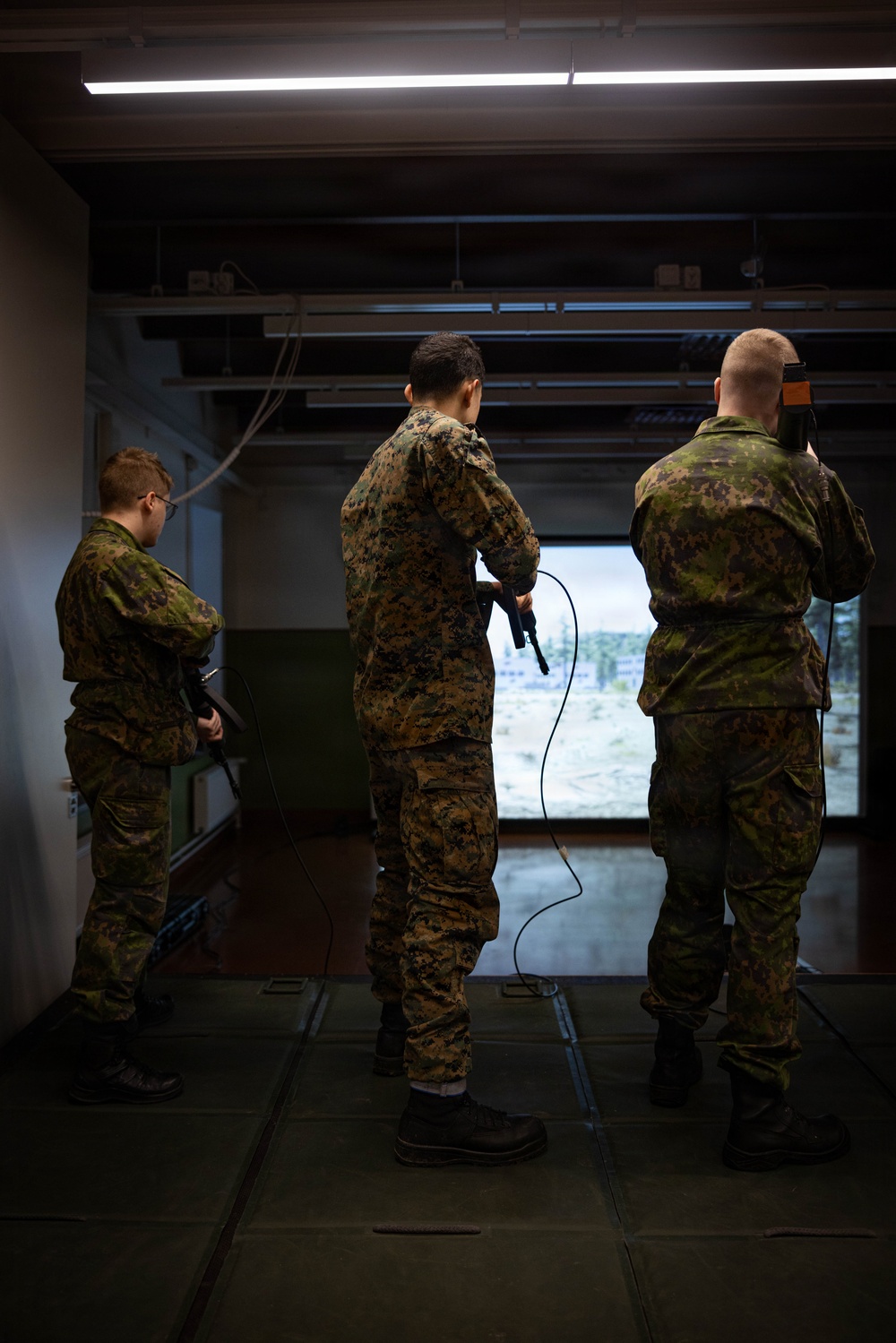 Finnish Sailors, U.S. Marines sharpen small arms weapons skills