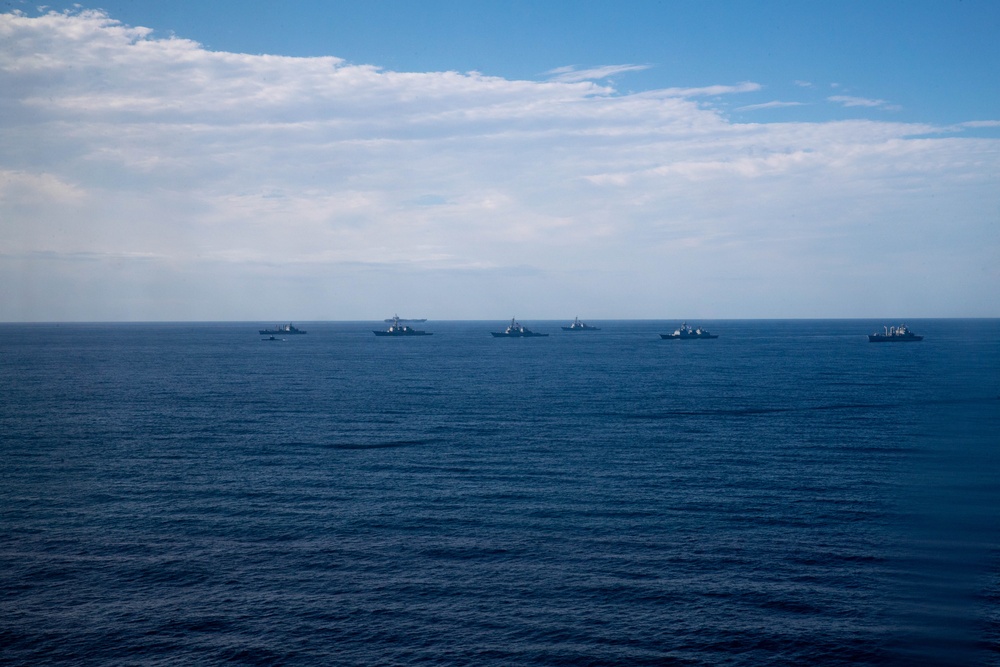 George Washington Carrier Strike Group Conducts Carrier Strike Group Exercise with ROK Navy