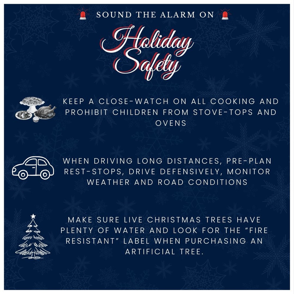 Sound the alarm on holiday safety