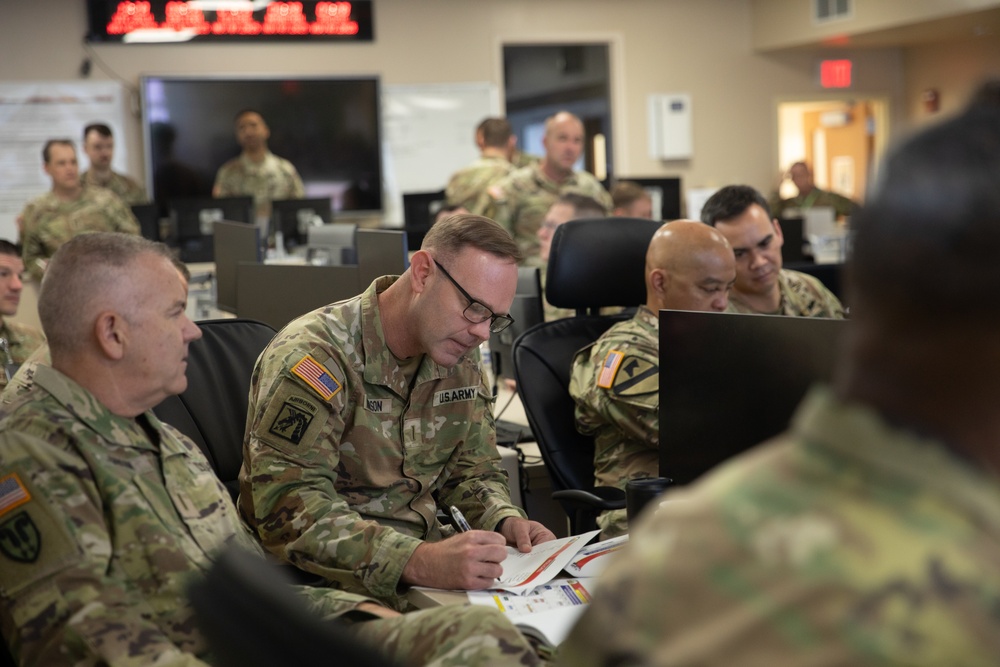 Chief Warrant Officer of the Army Aaron H. Anderson visits Soldiers on D.C. Safe and Beautiful mission