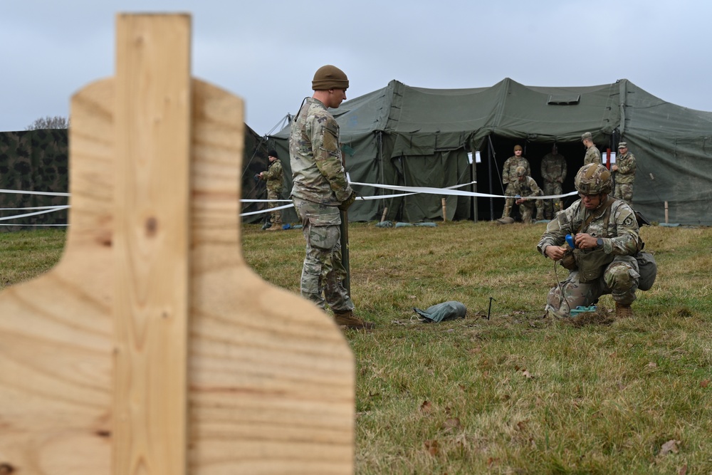 Soldiers sharpening skills for E3B at Grafenwoehr, Germany