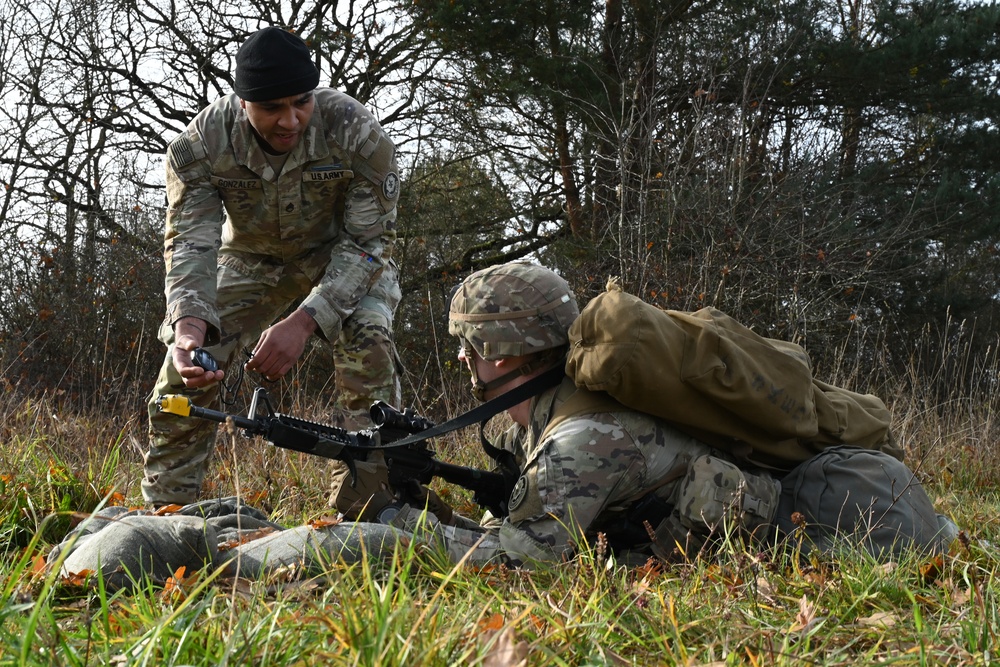 Soldiers sharpening skills for E3B at Grafenwoehr, Germany