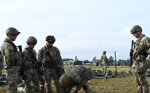 Soldiers sharpening skills for E3B at Grafenwoehr, Germany