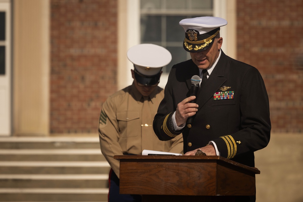 U.S. Marine CORPS 250TH Birthday Cake Cutting Ceremony at Quantico