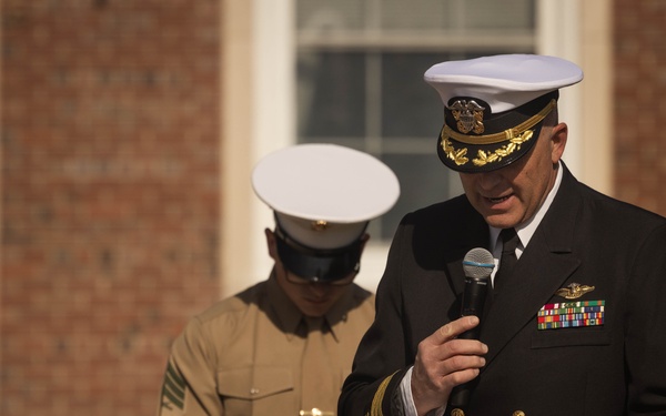 U.S. Marine CORPS 250TH Birthday Cake Cutting Ceremony at Quantico