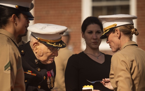 U.S. Marine CORPS 250TH Birthday Cake Cutting Ceremony at Quantico