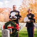 U.S. Marines conduct wreath laying ceremony honoring the seventh Sergeant Major of the Marine Corps