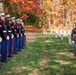 U.S. Marines conduct wreath laying ceremony honoring the seventh Sergeant Major of the Marine Corps
